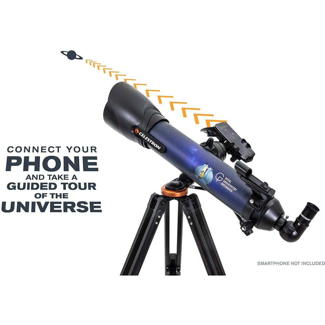 Royal Observatory StarSense Explorer DX 100AZ Smartphone App-Enabled Refractor Telescope