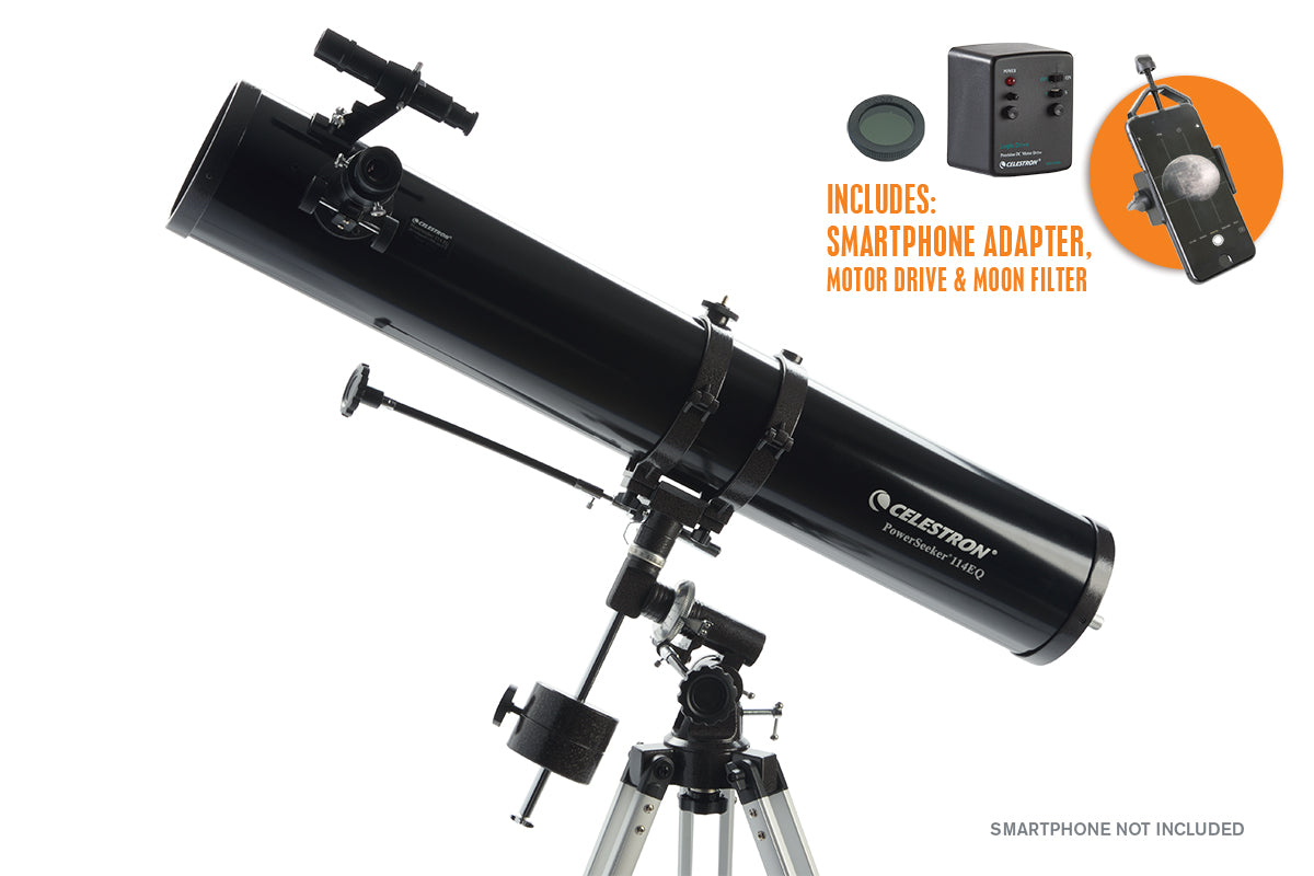 PowerSeeker 114EQ with Motor Drive and Phone Adapter