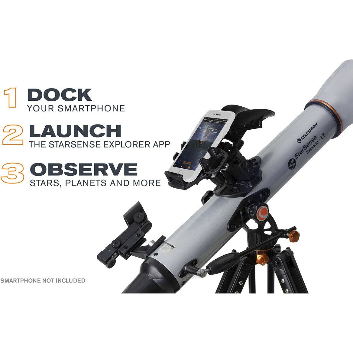 StarSense Explorer LT 80AZ Smartphone App-Enabled Refractor Telescope
