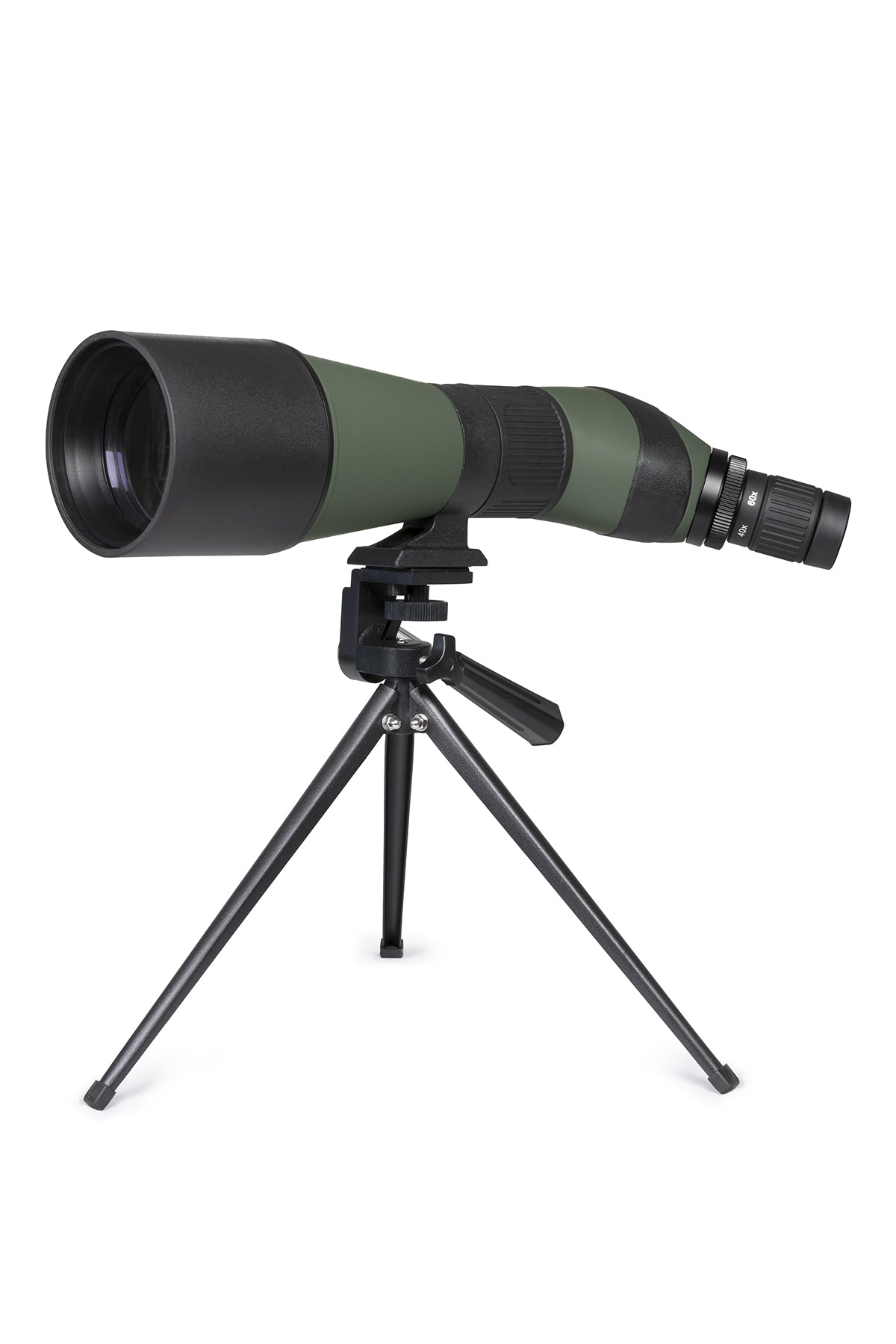 LandScout 20-60x80mm Angled Zoom Spotting Scope with Table-top Tripod and Smartphone Adapter