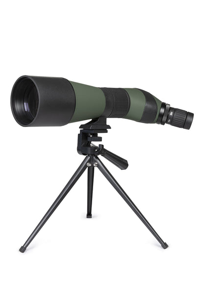 LandScout 20-60x80mm Angled Zoom Spotting Scope with Table-top Tripod and Smartphone Adapter