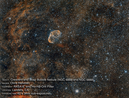 H-alpha H-beta OIII Imaging Filter, Rowe-Ackermann Schmidt Astrograph (RASA) 8